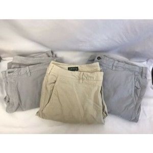 Lot of 3 Orvis Mens 40W/30L Khaki, Grey Heavyweight Cotton Pants Work Uniform